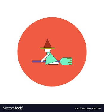 In flat design Halloween icon vector image
