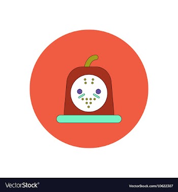 In flat design Halloween icon vector image