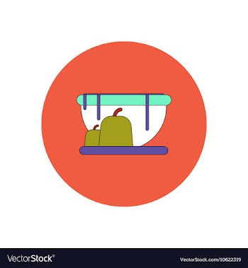 In flat design Halloween icon vector image