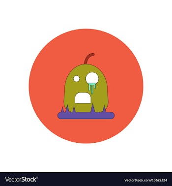 In flat design Halloween icon vector image