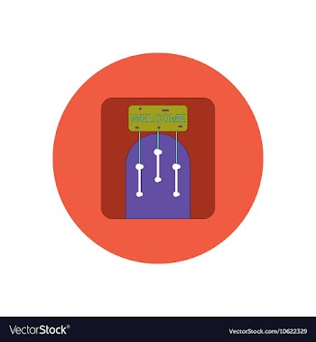 In flat design Halloween icon vector image