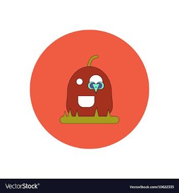 In flat design Halloween icon vector image