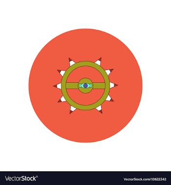 In flat design Halloween icon vector image