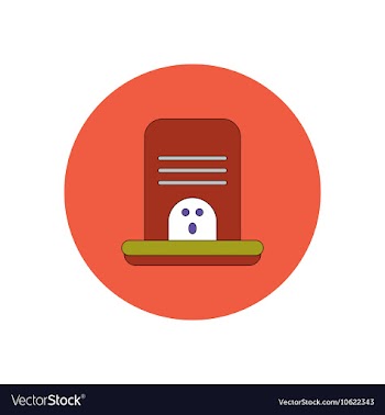 In flat design Halloween icon vector image