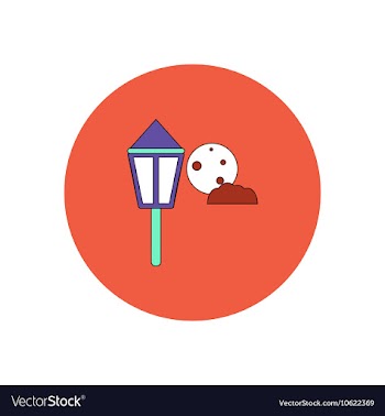 In flat design Halloween icon vector image