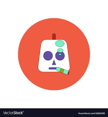 In flat design Halloween icon vector image