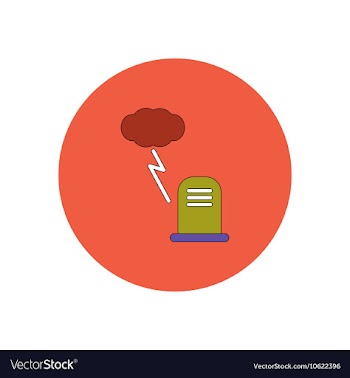 In flat design Halloween icon vector image