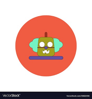 In flat design Halloween icon vector image