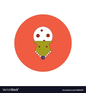 In flat design Halloween icon vector image