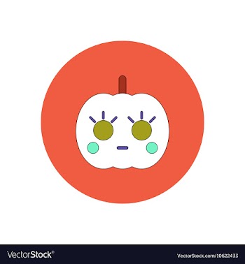 In flat design Halloween icon vector image