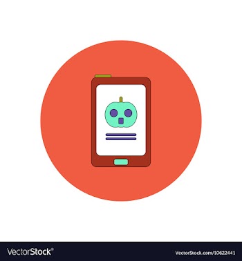 In flat design Halloween icon vector image