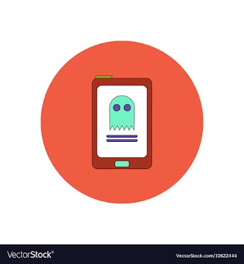 In flat design Halloween icon vector image