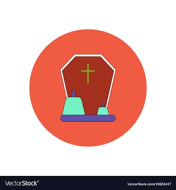 In flat design Halloween icon vector image