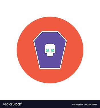 In flat design Halloween icon vector image