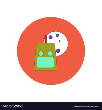 In flat design Halloween icon vector image