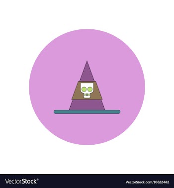 In flat design Halloween icon vector image