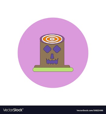 In flat design Halloween icon vector image