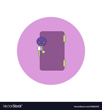 In flat design Halloween icon vector image
