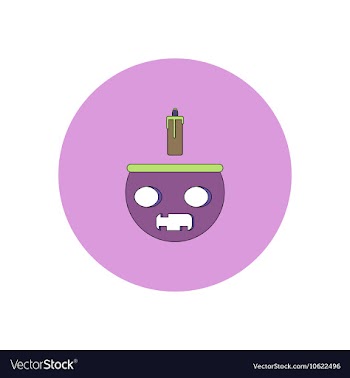 In flat design Halloween icon vector image