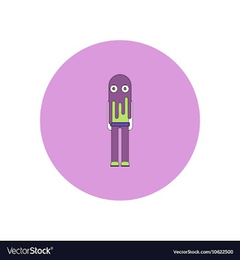 In flat design Halloween icon vector image