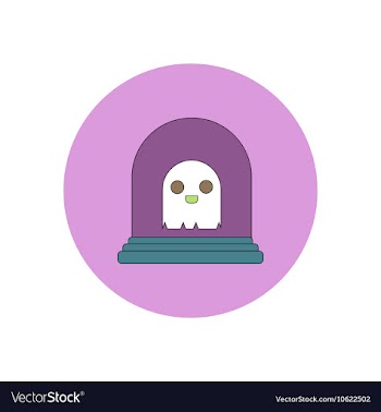 In flat design Halloween icon vector image