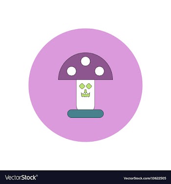 In flat design Halloween icon vector image