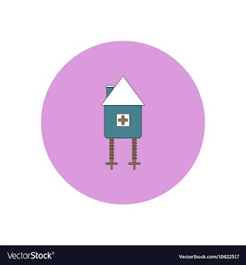 In flat design Halloween icon vector image
