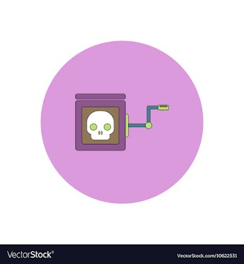 In flat design Halloween icon vector image