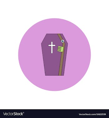 In flat design Halloween icon vector image