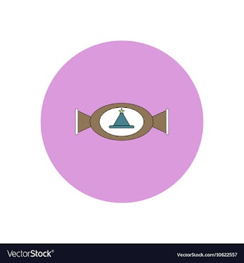 In flat design Halloween icon vector image