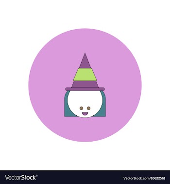In flat design Halloween icon vector image