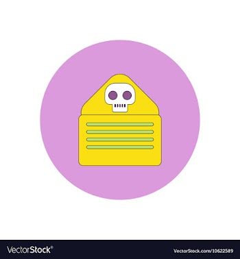 In flat design Halloween icon vector image