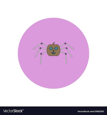 In flat design Halloween icon vector image