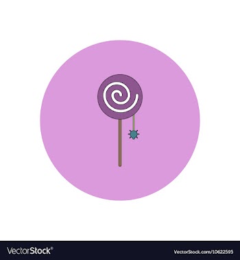 In flat design Halloween icon vector image