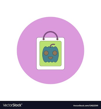 In flat design Halloween icon vector image