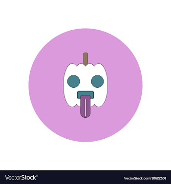 In flat design Halloween icon vector image