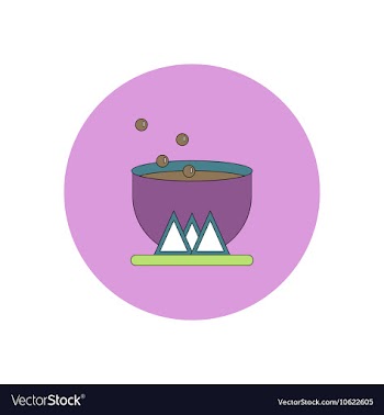 In flat design Halloween icon vector image