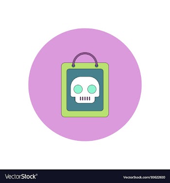 In flat design Halloween icon vector image