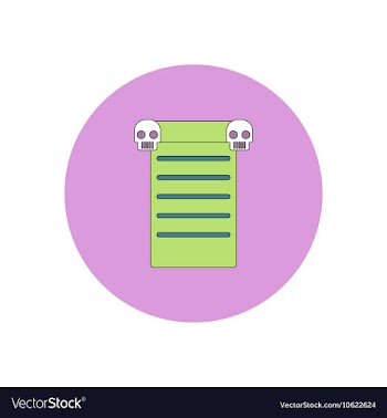 In flat design Halloween icon vector image