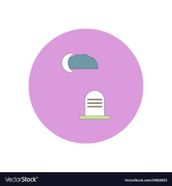 In flat design Halloween icon vector image