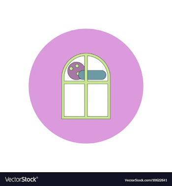 In flat design Halloween icon vector image