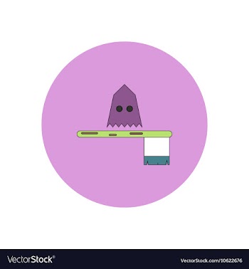 In flat design Halloween icon vector image
