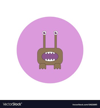 In flat design Halloween icon vector image