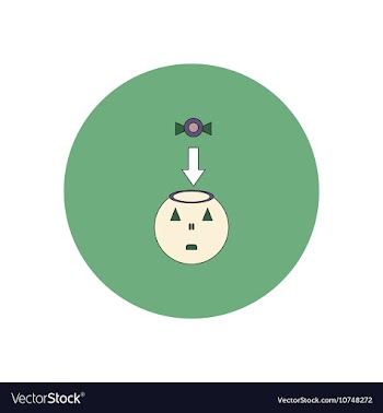 In flat design Halloween icon vector image