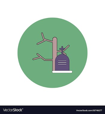 In flat design Halloween icon vector image