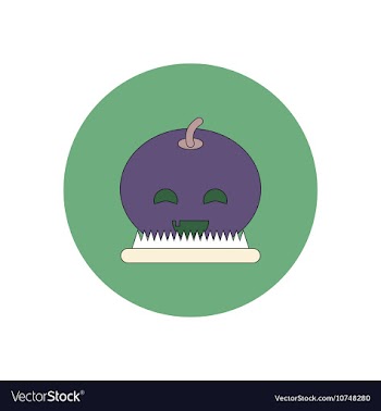 In flat design Halloween icon vector image