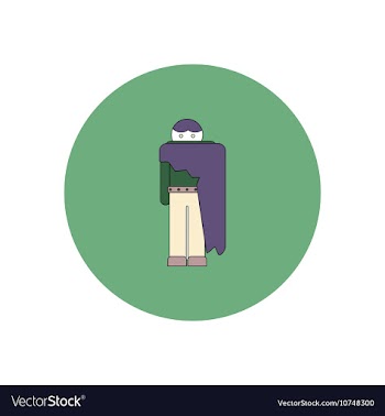 In flat design Halloween icon vector image