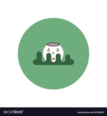 In flat design Halloween icon vector image