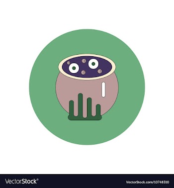 In flat design Halloween icon vector image