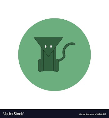 In flat design Halloween icon vector image